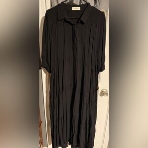 NATURAL LIFE Black Long Sleeve Dress